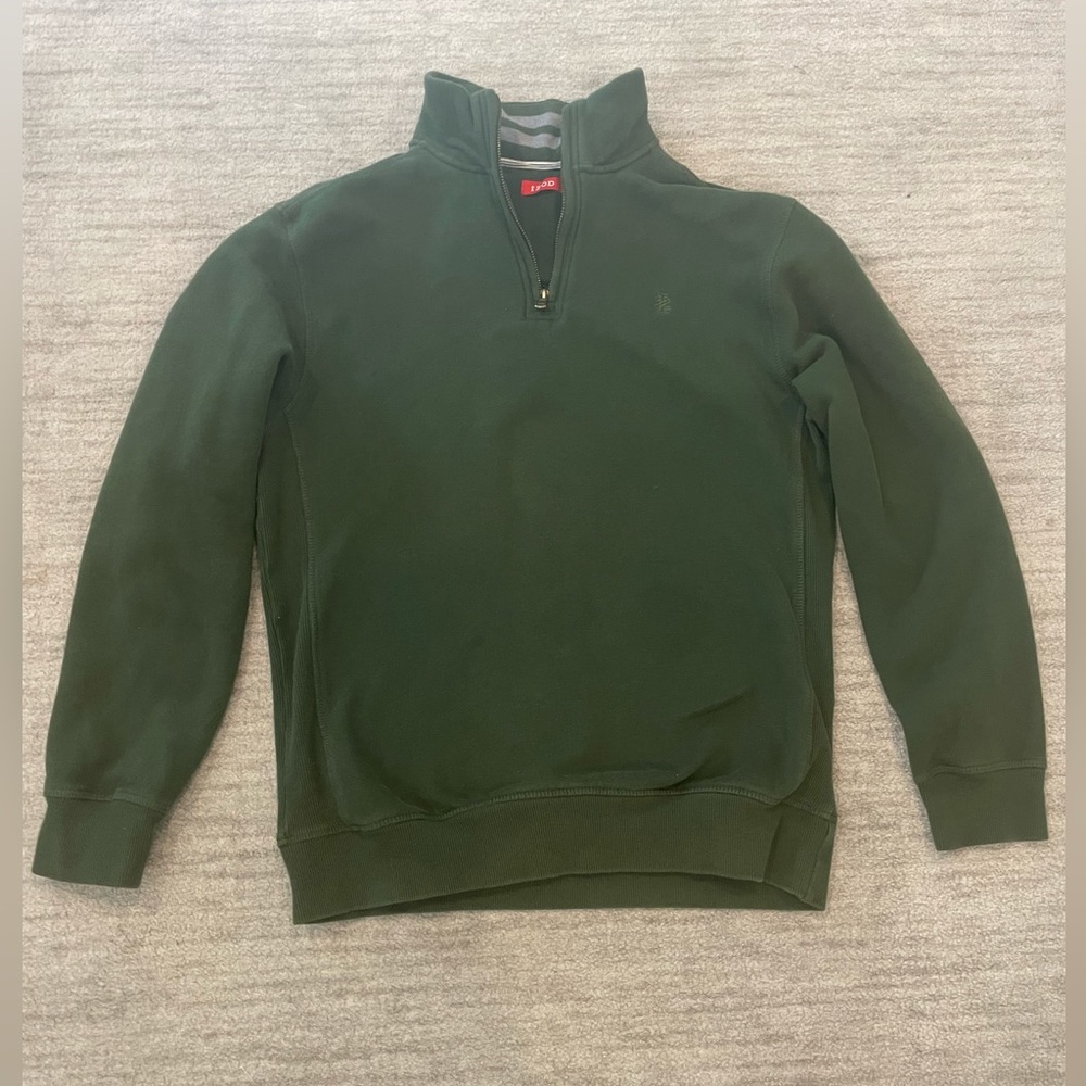Dark green Men's IZOD Luxury Sport Quarter-Zip Top